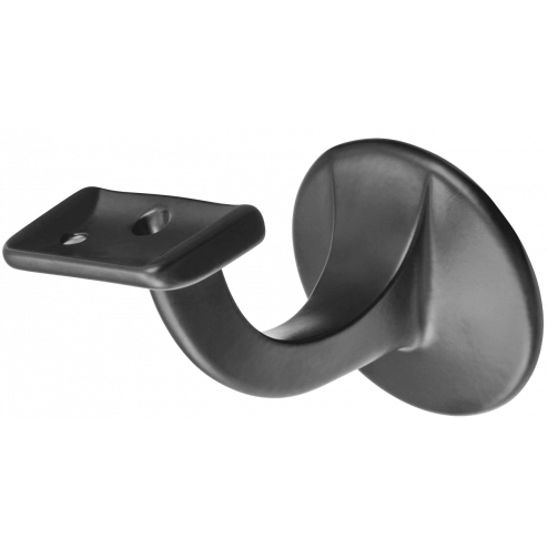 Hermeta Leuninghouder 65mm - Vlak zadel zwart - 3503-70 (Incl. bevestigingsmateriaal)