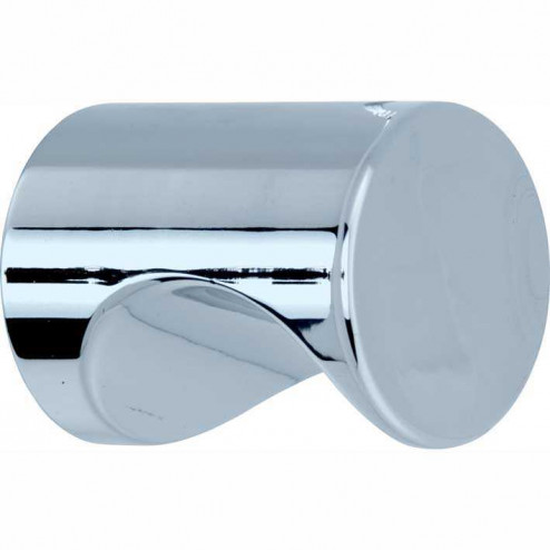 Meubelknop Cilinder 12mm glans chroom