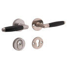 SKG3 kruk/kruk op rozet rechts Ton/Elegant m/ KTB mat nikkel / mat nikkel PVD