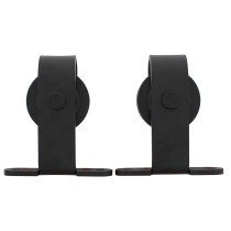 Intersteel Set van 2 hangrollen Basic Top 130 mm mat zwart