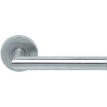  DEURKRUK ARTITEC TAVIRA (STUK) OP ROZET MET DUBBELE VEER - INOX