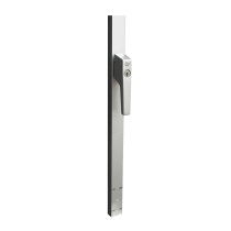 Intersteel Deurespagnolet afsluitbaar Rechts 2200mm met uitwisselbare cilinder aluminium