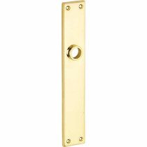 Langschild paar Bauhaus blind messing ongelakt