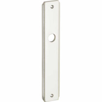 Langschild paar Elegant blind glans nikkel