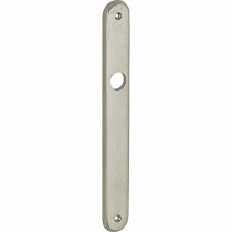 Langschild paar smal blind antiek nikkel