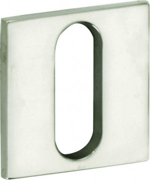 Sleutelrozet Mini vierkant 25mm glans nikkel