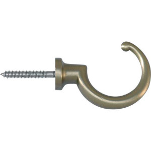 Schroefhaak Borst 23mm mat nikkel gelakt