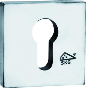 SKG3 cilinderrozet buiten Bauhaus glans chroom