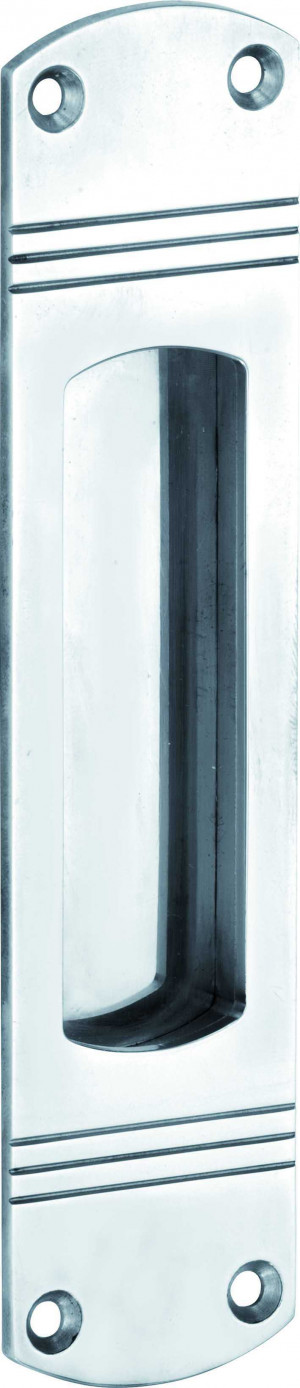 Schuifdeurkom Art-Deco glans chroom