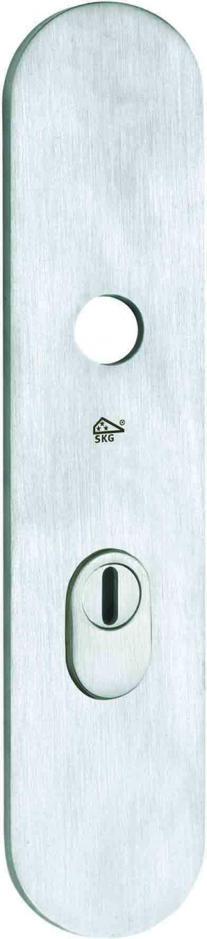 SKG3 ovaal schild buiten  PC72 mm m/ KTB mat chroom