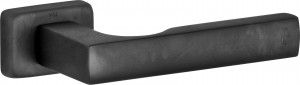 Deurkruk op rozet Mini S mat zwart PVD