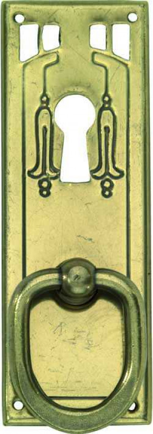Meubeltrekker Art-Nouveau Messing verbronsd
